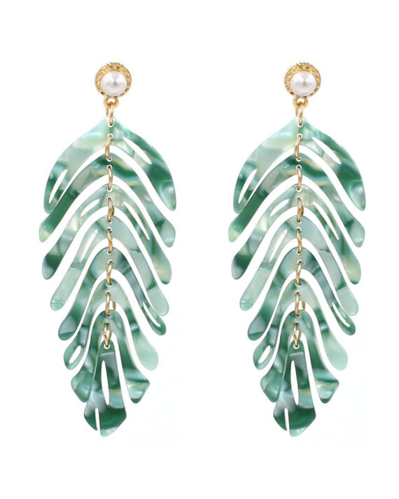 Rablom Fresh Simple Leaf Pendant Earrings