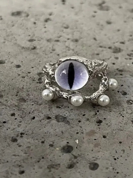 Alt Eye Ball Beads Rings