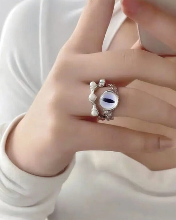 Alt Eye Ball Beads Rings