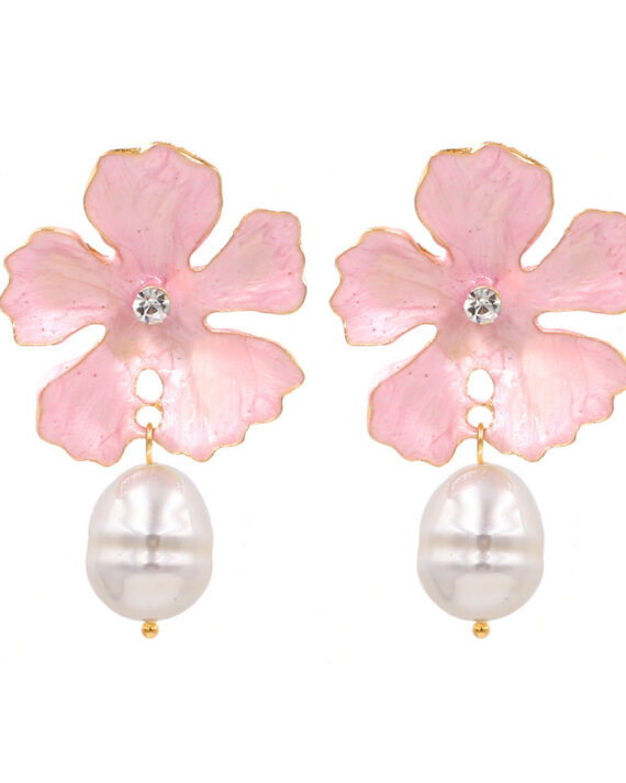 Rablom Sweet Flower and Pearl Earrings